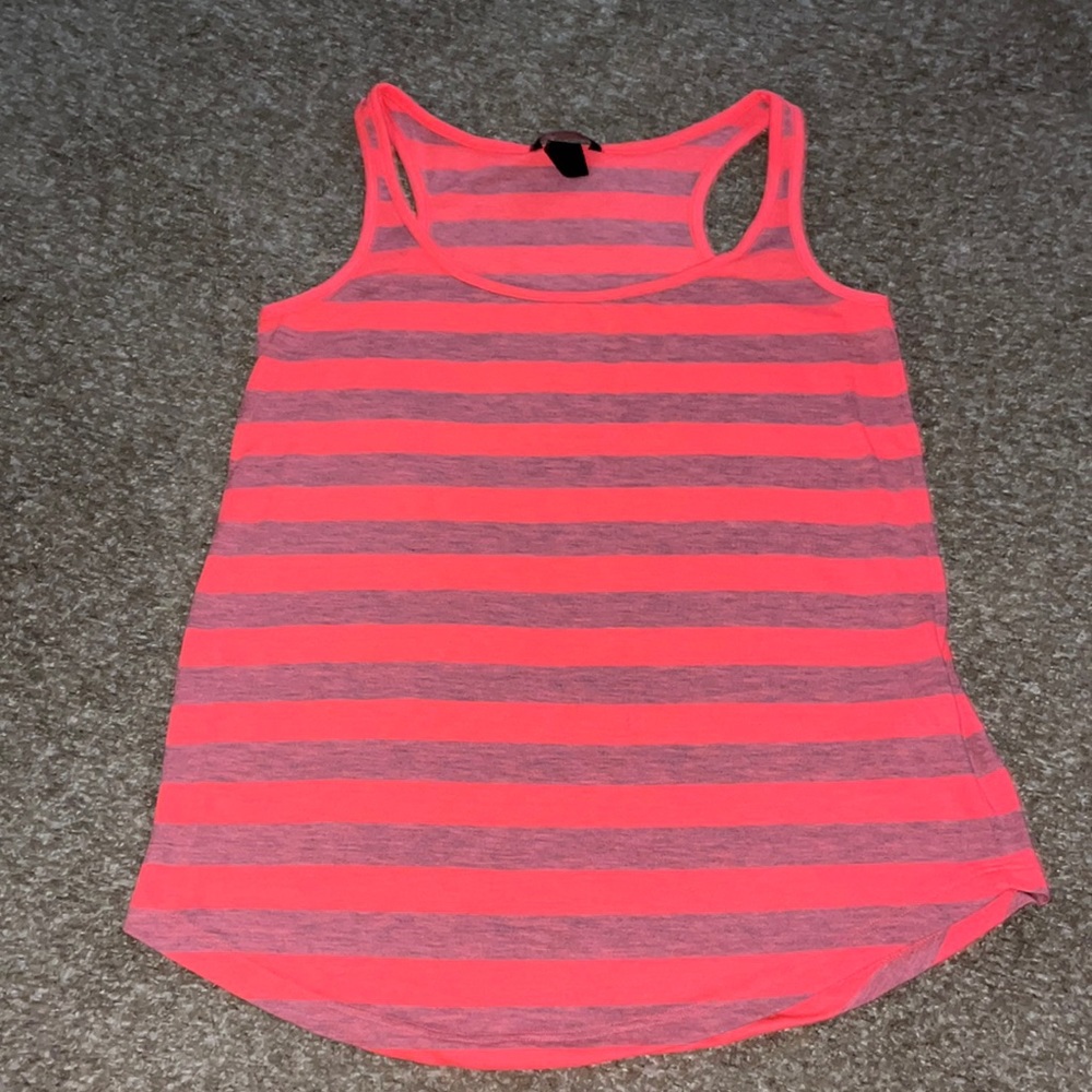 H&M pink and gray women’s basic tank top. Size small.